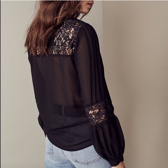 For Love & Lemons Sacramento Blouse in black - Picture 3 of 8